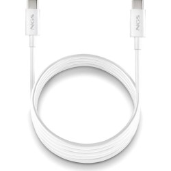 Cable NGS USB-C a USB-C 60W 1m Blanco (ZYRO60W-1WHITE)