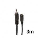 Cable Stereo Mini Jack 3.5 Extension M/H 3 Metros CR0886