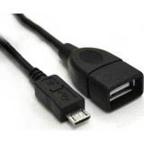 CABLE USB 2.0 OTG Micro USB TIPO B/M A/H NEGRO 15c 10.01.3500
