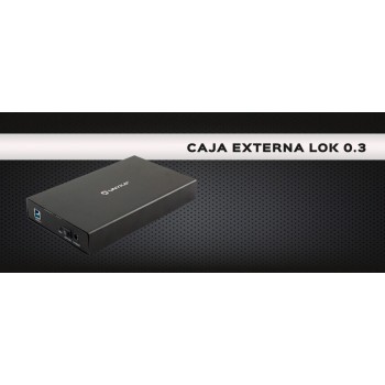 CAJA EXTERNA HDD UNYKA 3.5" USB 2.0 LOK 2.0 57003