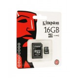 MEMORIA MICRO SD KINGSTON 16GB + ADAPTADOR SDC4/16GB