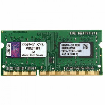 SODIMM DDR3 4 GB 1600MHZ PC3-12800 CL11 KINGSTON KVR16S11S8/4