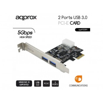 TARJETA USB 3.0 PCI Express APPROX APPPCIE2P3